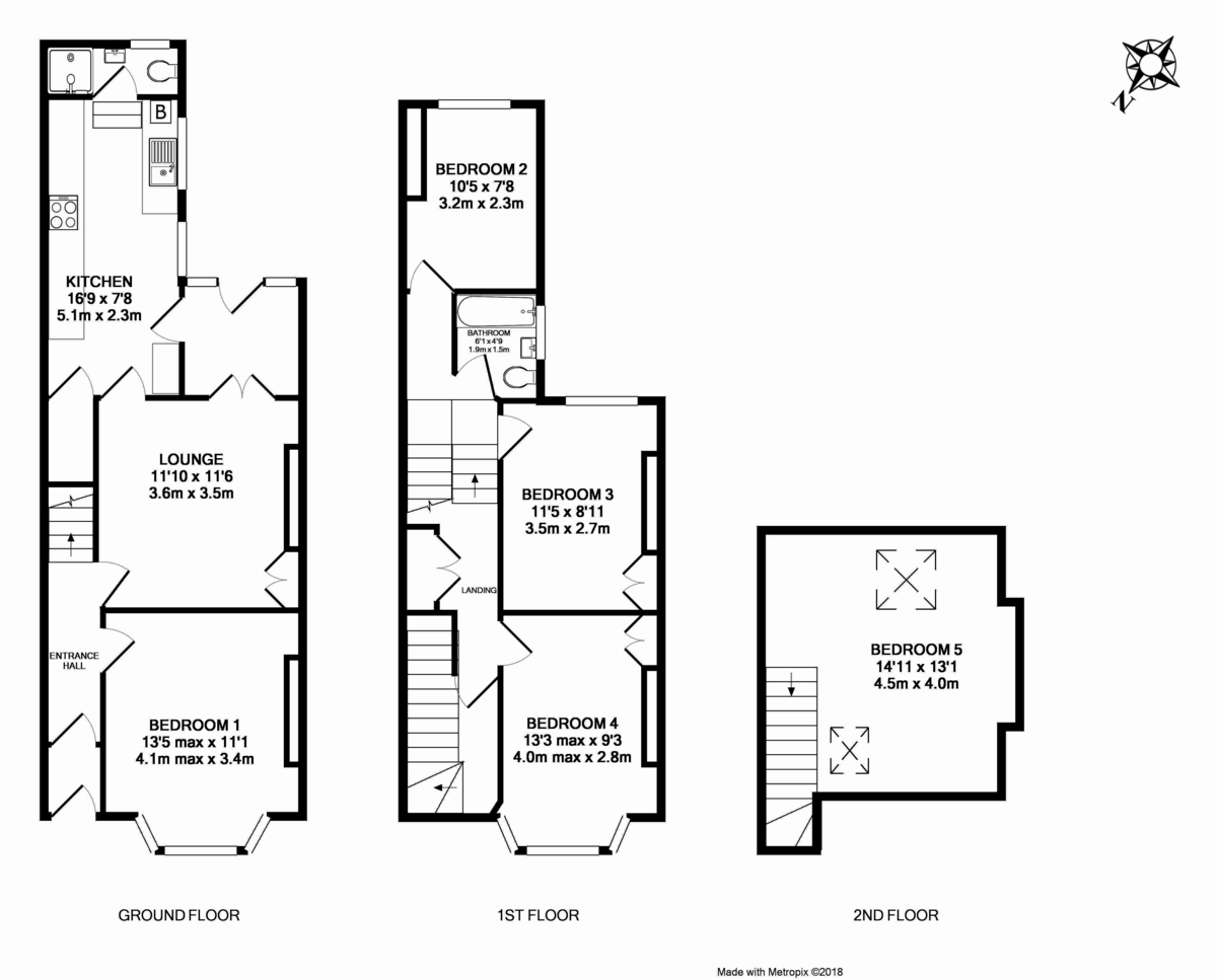 5 bed house to rent in Priory Road, Exeter - Property Floorplan