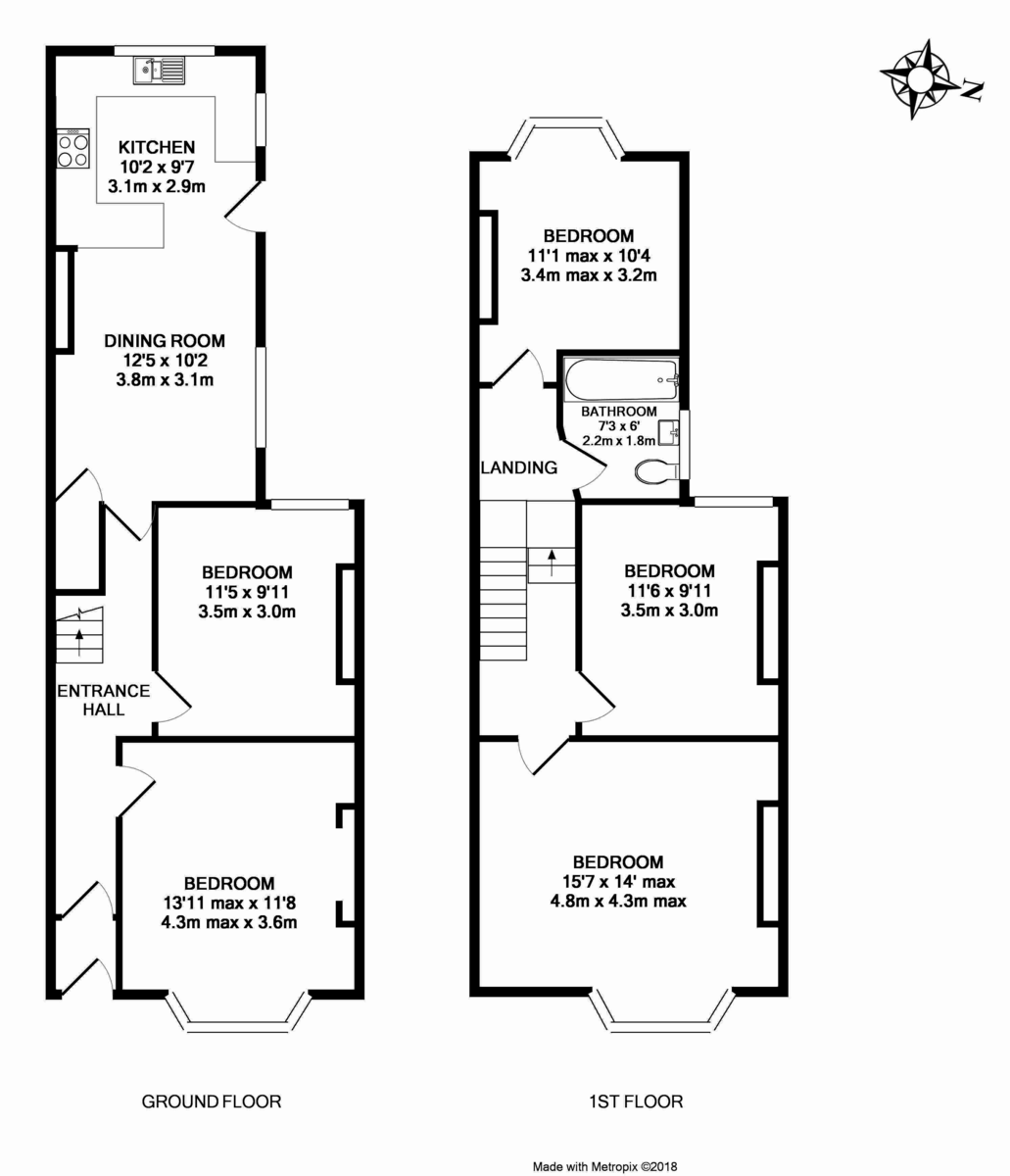 5 bed house to rent in Monkswell Road, Mount Pleasant - Property Floorplan