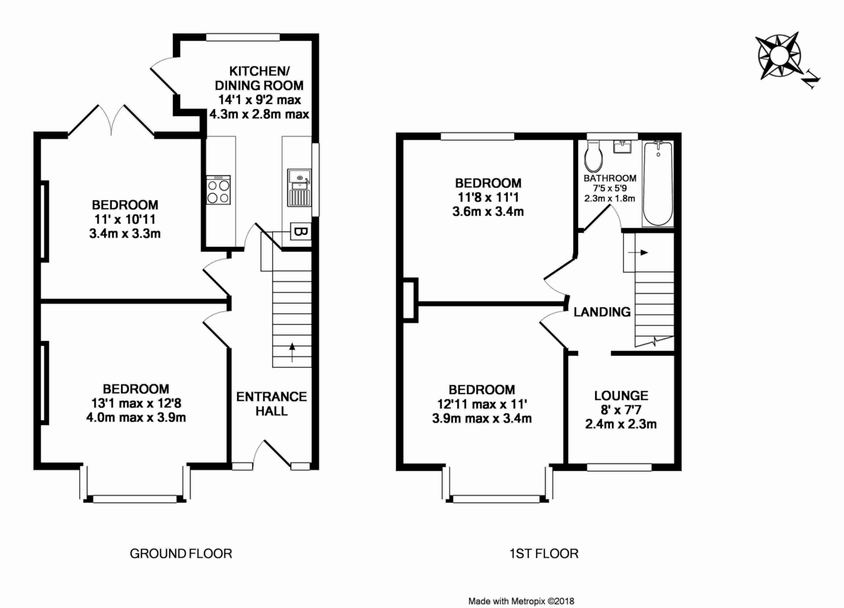 4 bed house to rent in Lucas Avenue, Exeter - Property Floorplan