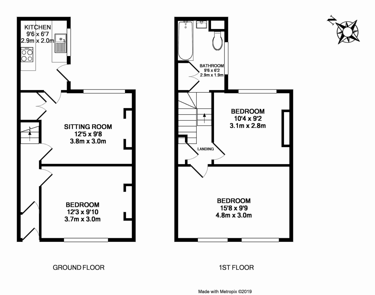 3 bed house to rent in Hoopern Street, Exeter - Property Floorplan