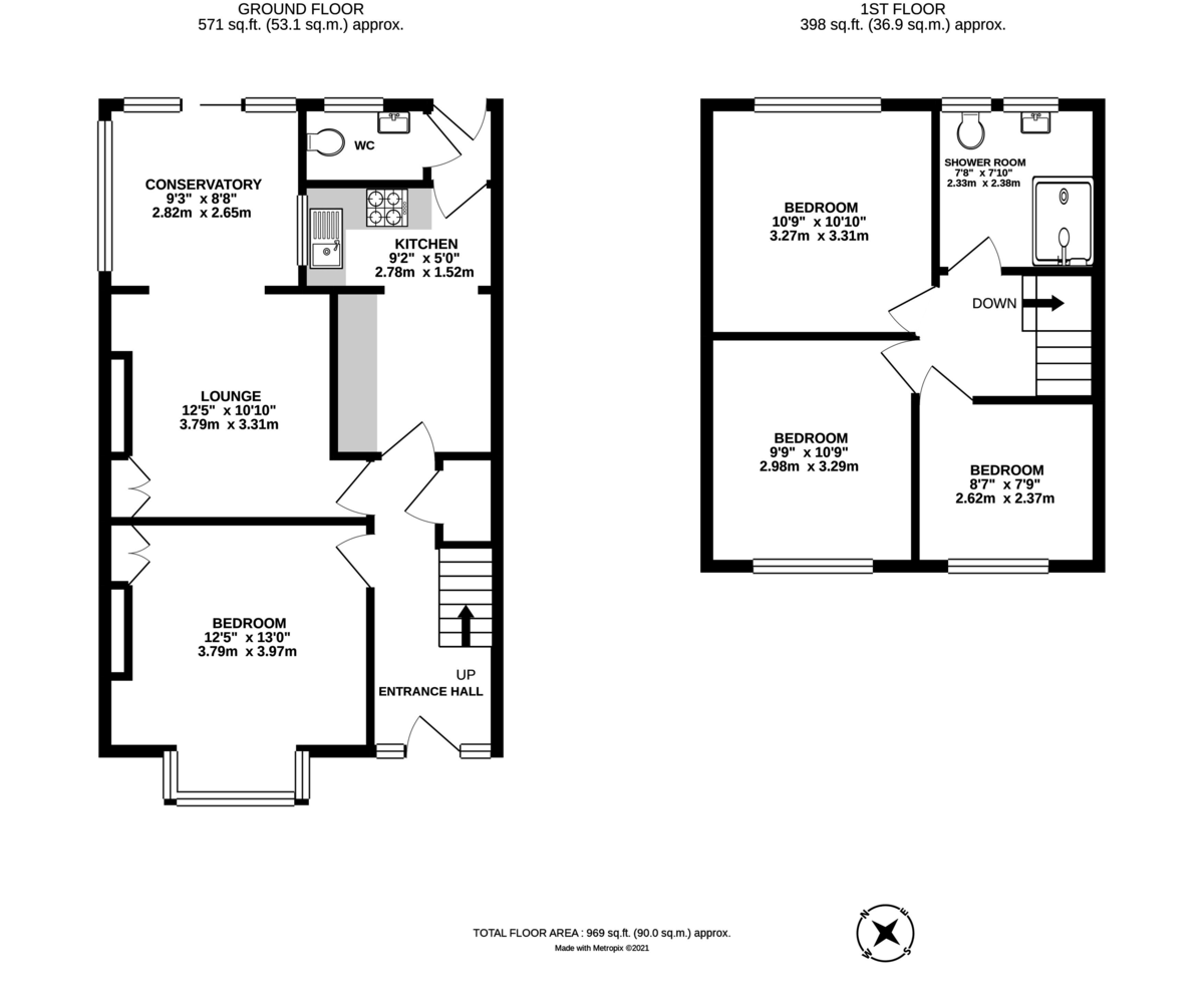 4 bed house to rent in Lucas Avenue, Exeter - Property Floorplan