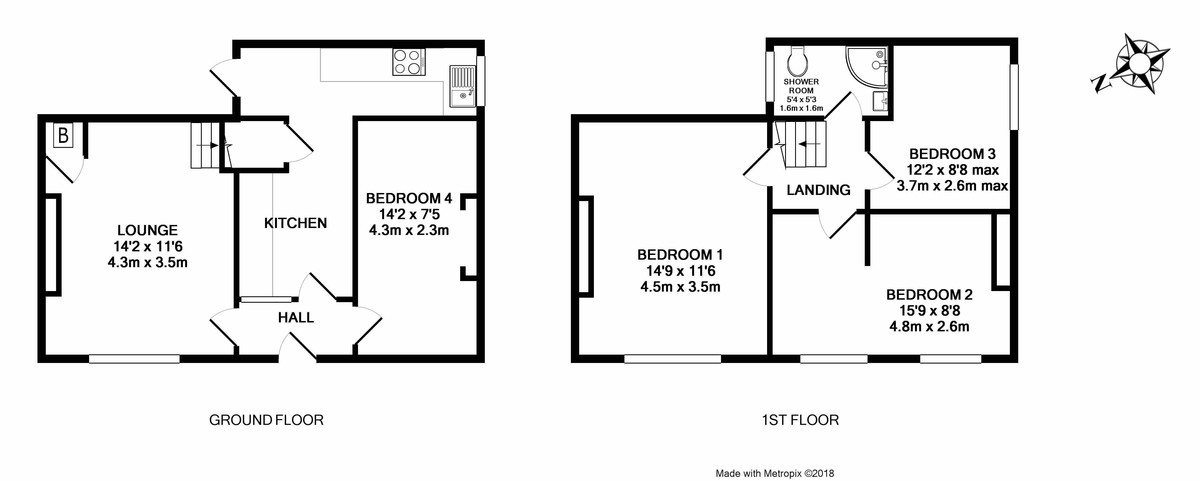 4 bed house to rent in Well Street, Exeter - Property Floorplan
