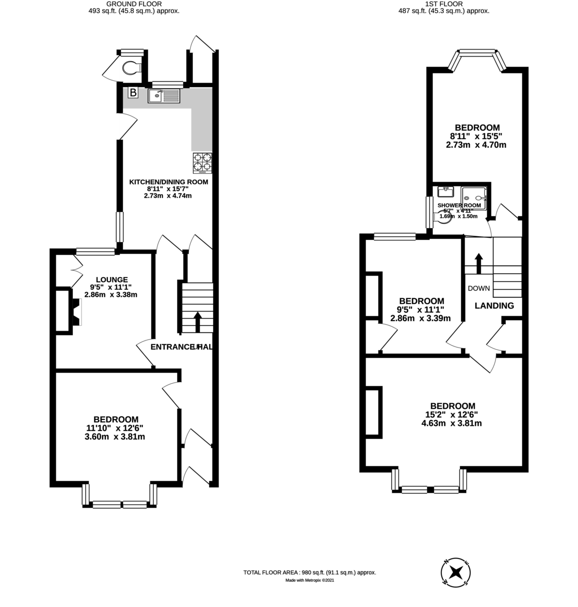 4 bed house to rent in Danes Road, Exeter - Property Floorplan
