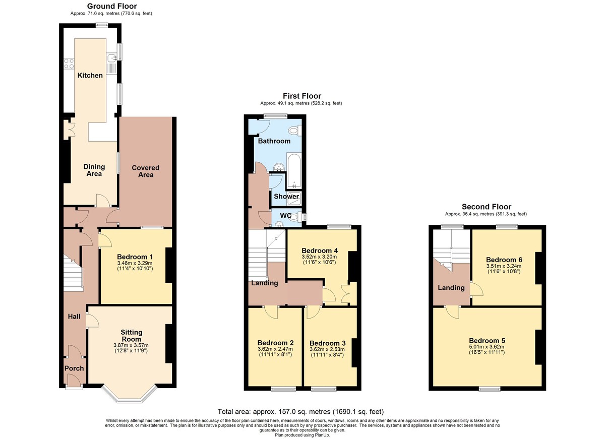 6 bed house to rent in Culverland Road, Exeter - Property Floorplan