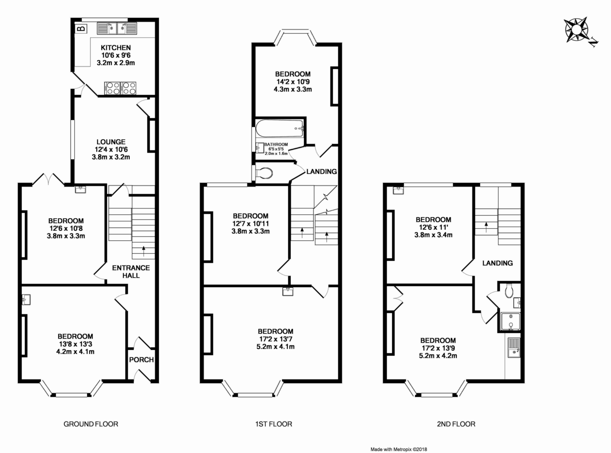 7 bed house to rent in Mount Pleasant Road - Property Floorplan