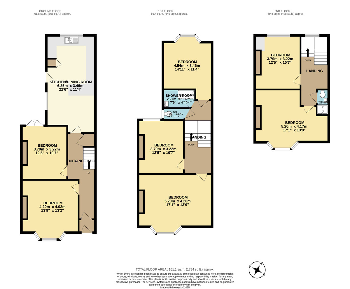 7 bed house to rent in Mount Pleasant Road - Property Floorplan