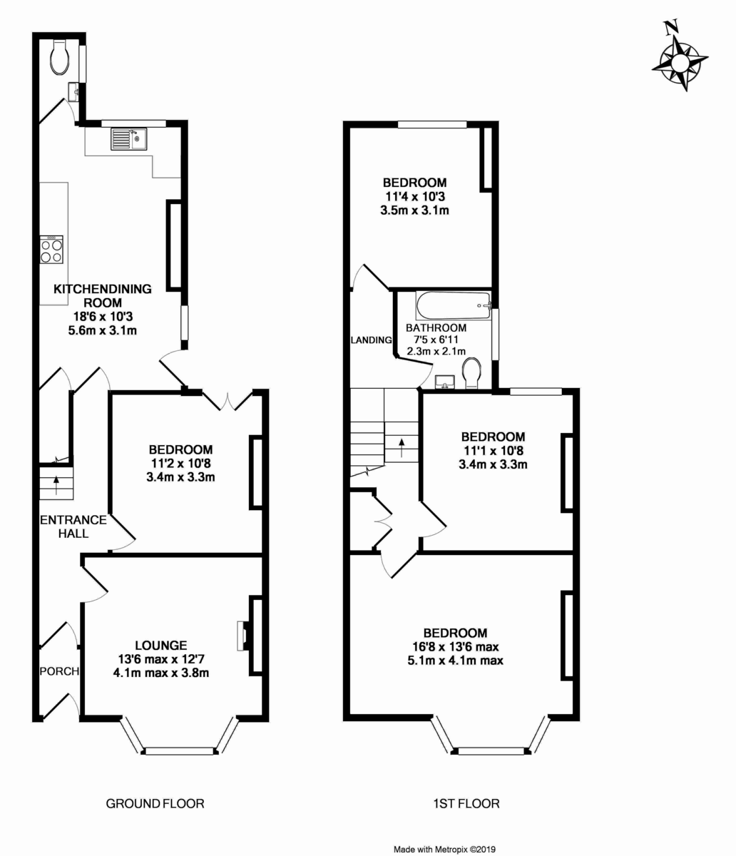 4 bed house to rent in Pinhoe Road - Property Floorplan