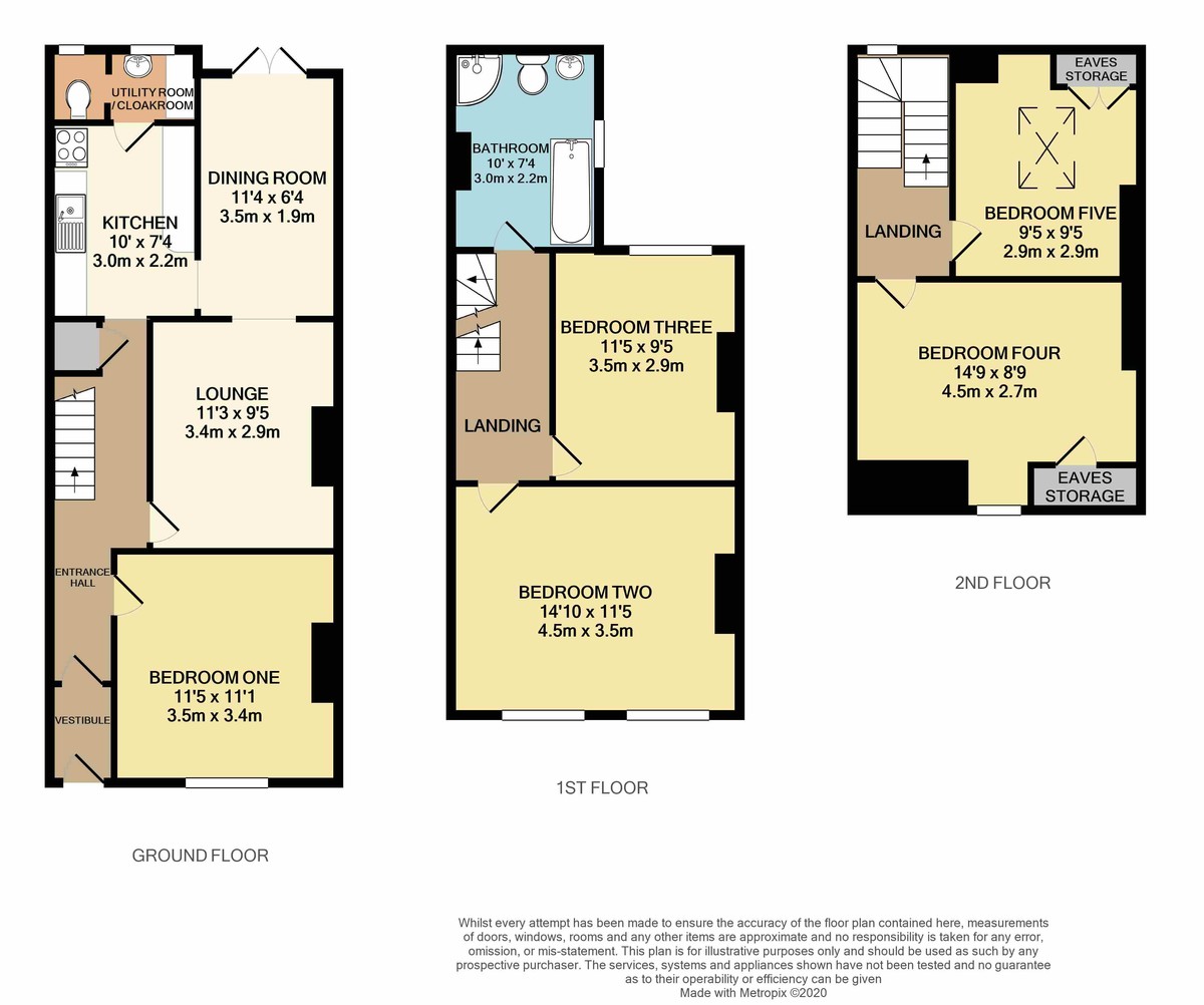 5 bed house to rent in Well Street - Property Floorplan