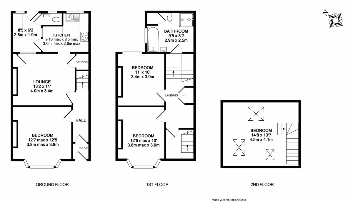 4 bed house to rent in Salisbury Road, Exeter - Property Floorplan