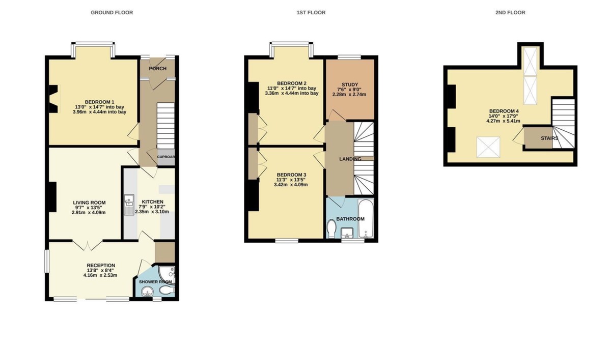 5 bed house to rent in Elmside, Exeter - Property Floorplan