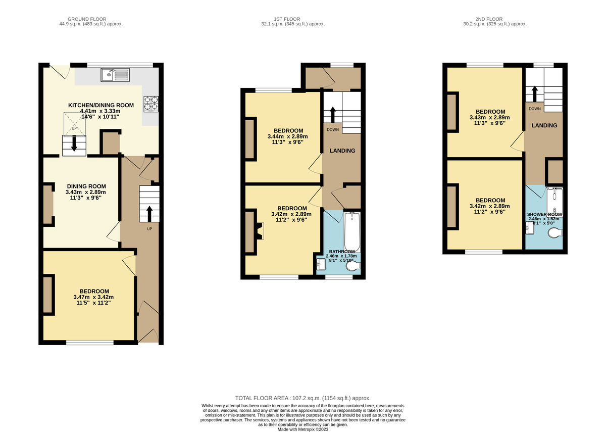 5 bed house to rent in Victoria Street, Exeter - Property Floorplan