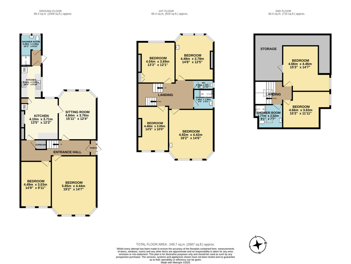 8 bed house to rent - Property Floorplan