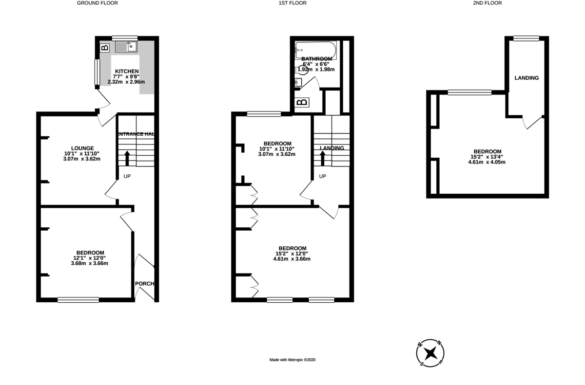 4 bed house to rent in Codrington Street - Property Floorplan