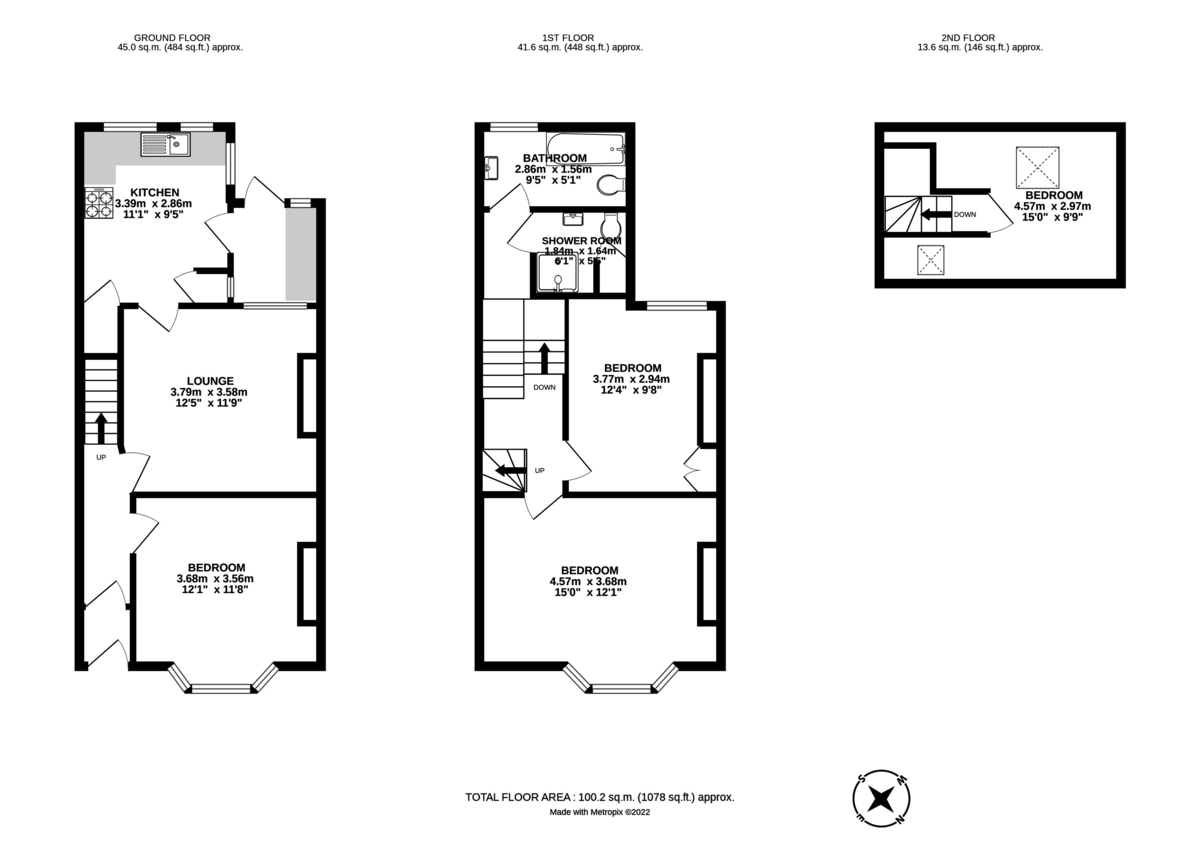 4 bed house for sale in Rosebery Road, Mount Pleasant, Exeter - Property Floorplan
