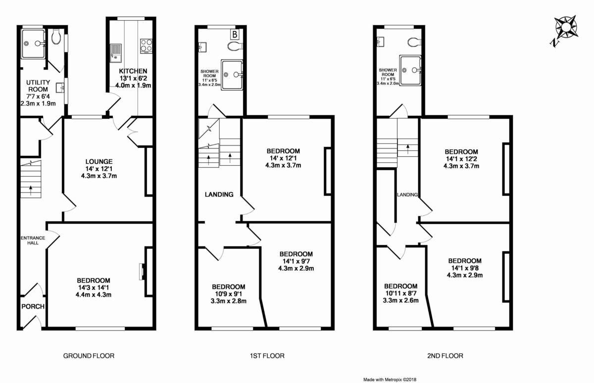 7 bed house for sale in Woodbine Terrace, St James, Exeter - Property Floorplan