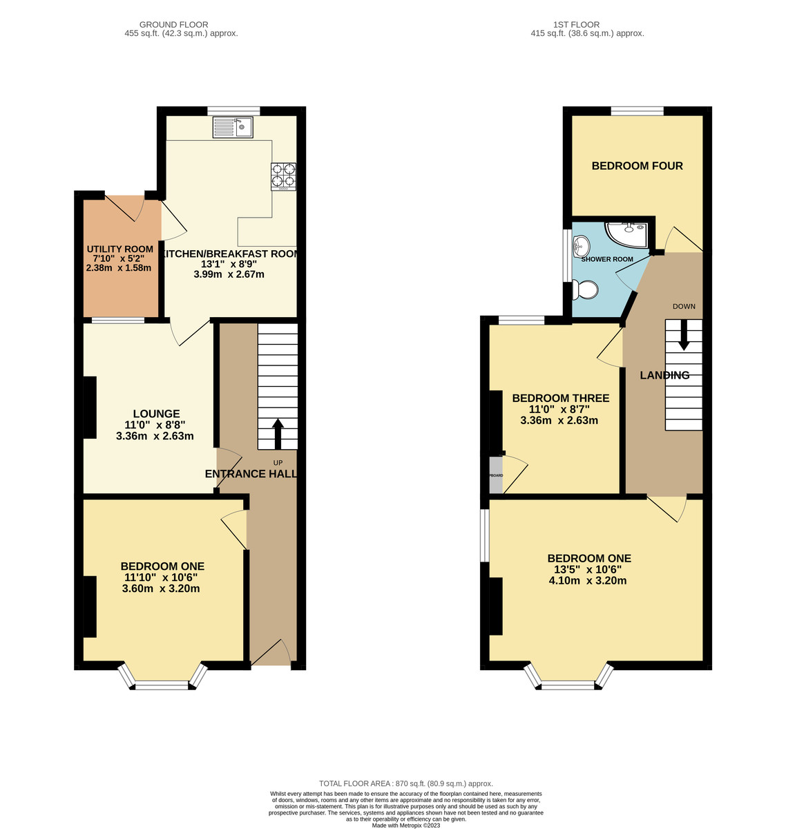 4 bed house for sale in Monkswell Road, Mount Pleasant - Property Floorplan