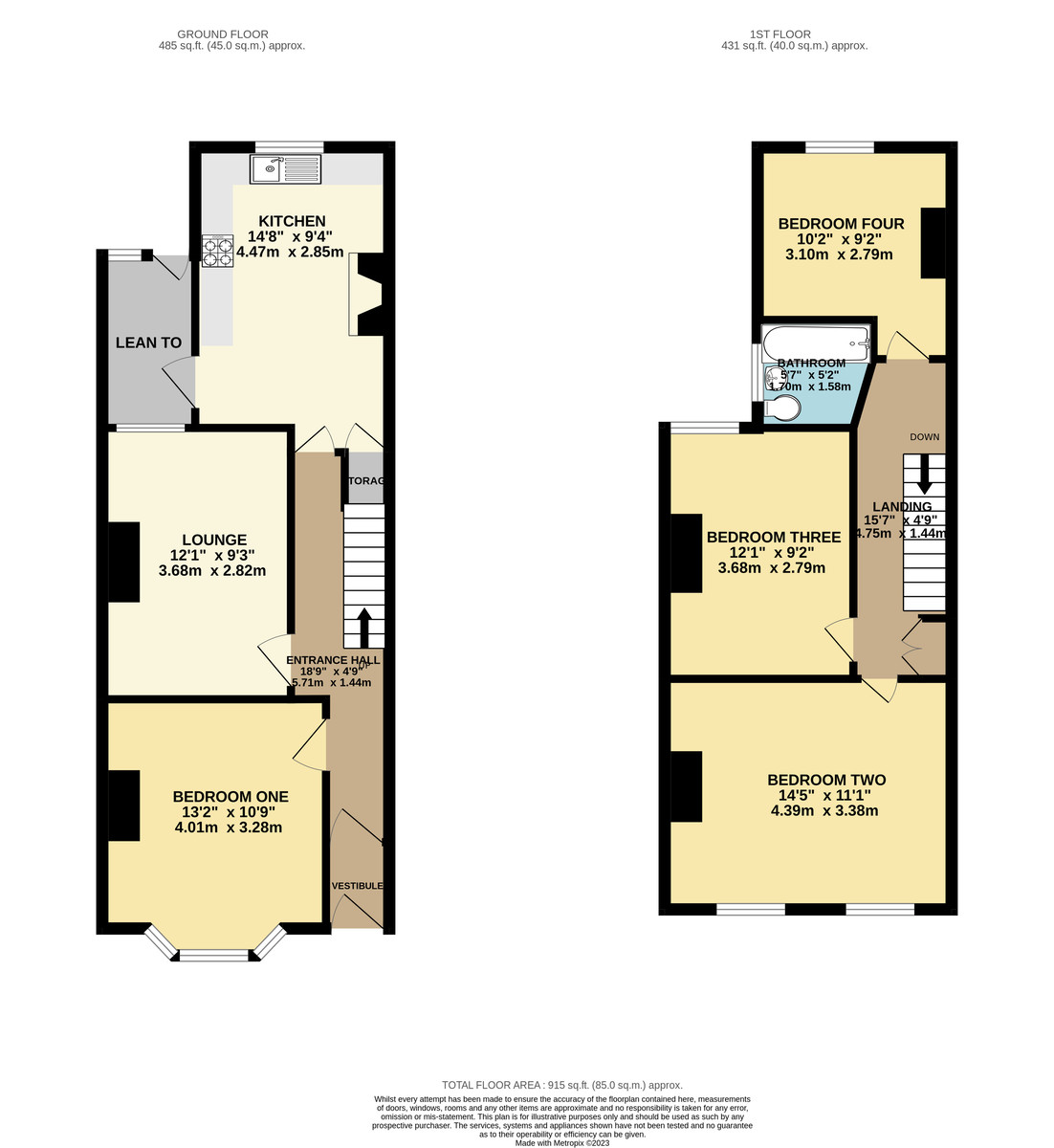 4 bed house for sale in Manston Road, Mount Pleasant - Property Floorplan