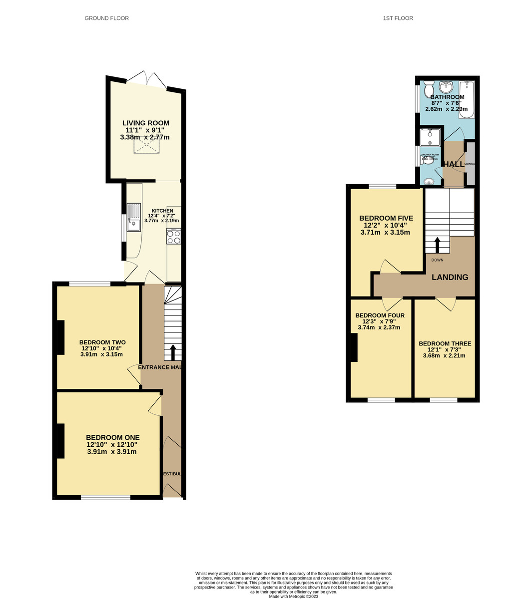 5 bed house for sale in Oxford Road, St James, Exeter - Property Floorplan