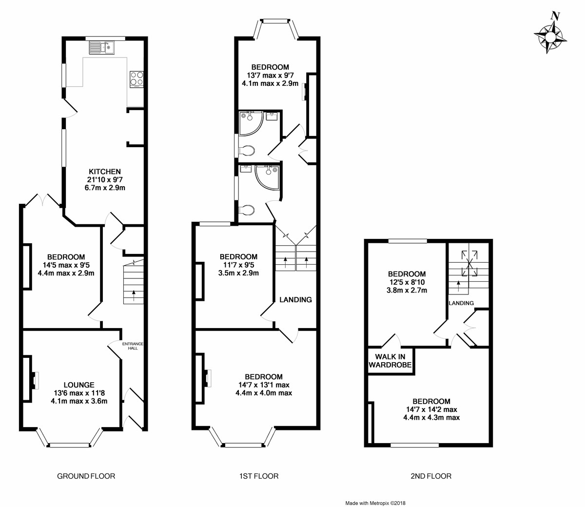 6 bed house to rent - Property Floorplan