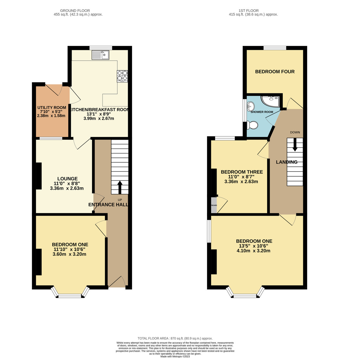 4 bed house to rent in Monkswell Road, Mount Pleasant - Property Floorplan