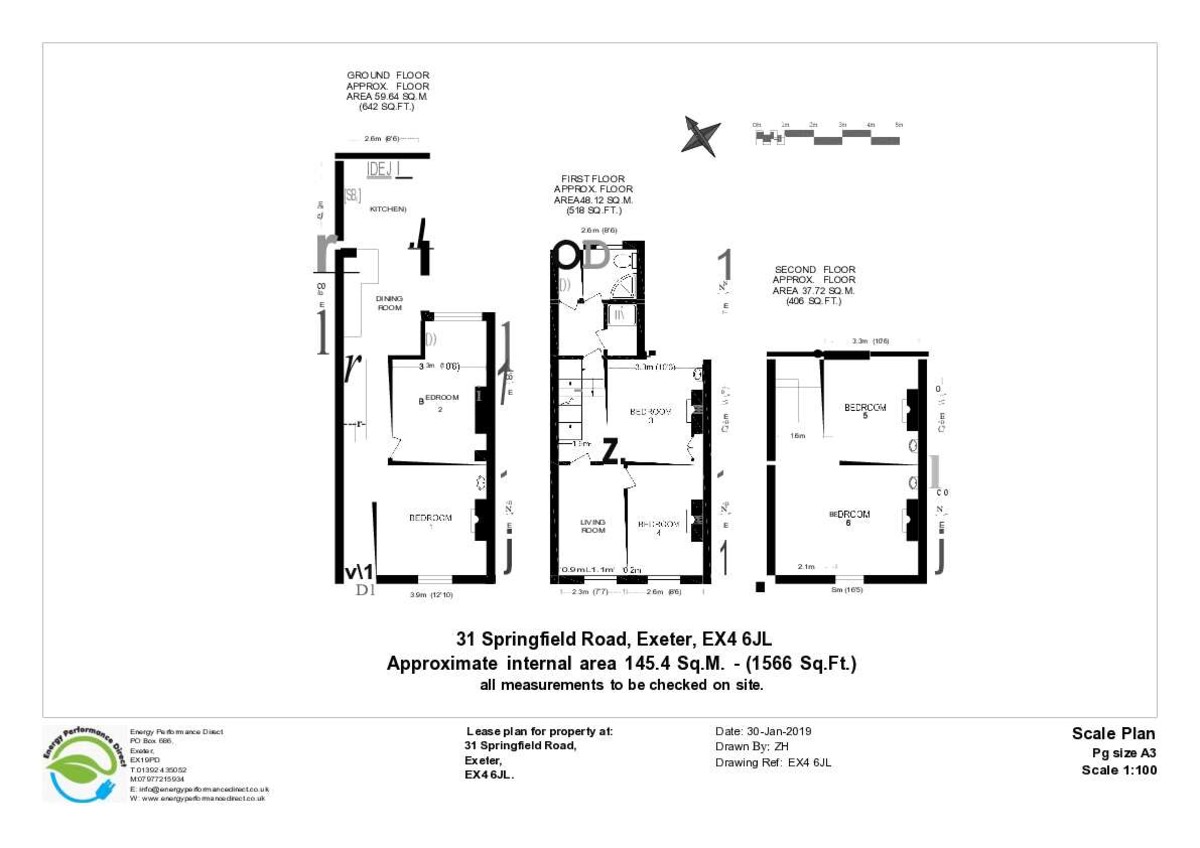 6 bed house to rent in 31 Springfield Road, Exeter - Property Floorplan