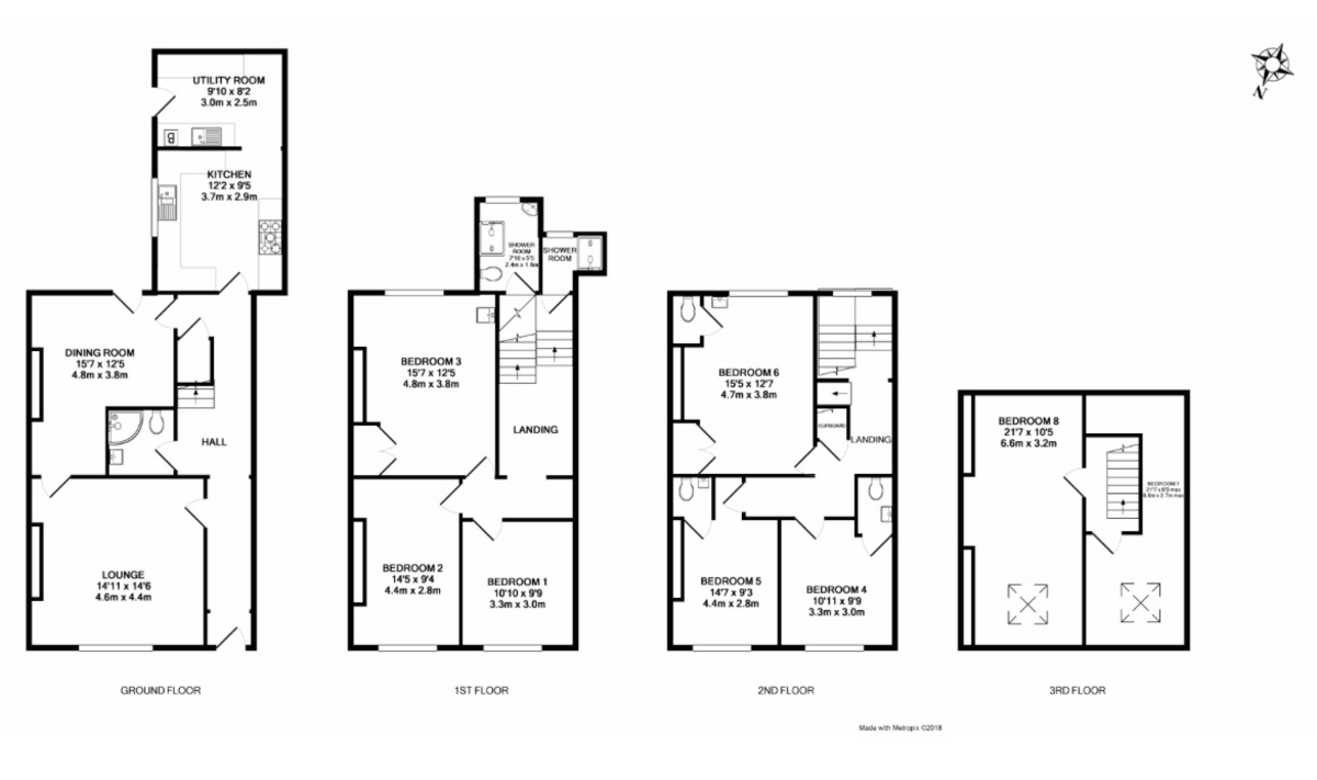 22 bed house for sale in Blackboy Road, Exeter - Property Floorplan