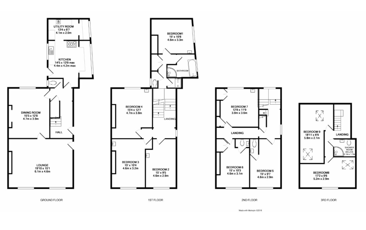 22 bed house for sale in Blackboy Road, Exeter - Property Floorplan