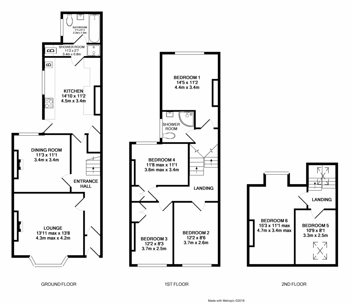 6 bed house for sale in 51 Pinhoe Road - Property Floorplan