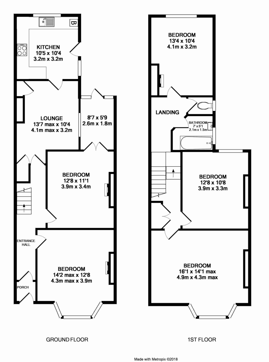 4 bed house to rent in Pinhoe Road, Exeter - Property Floorplan