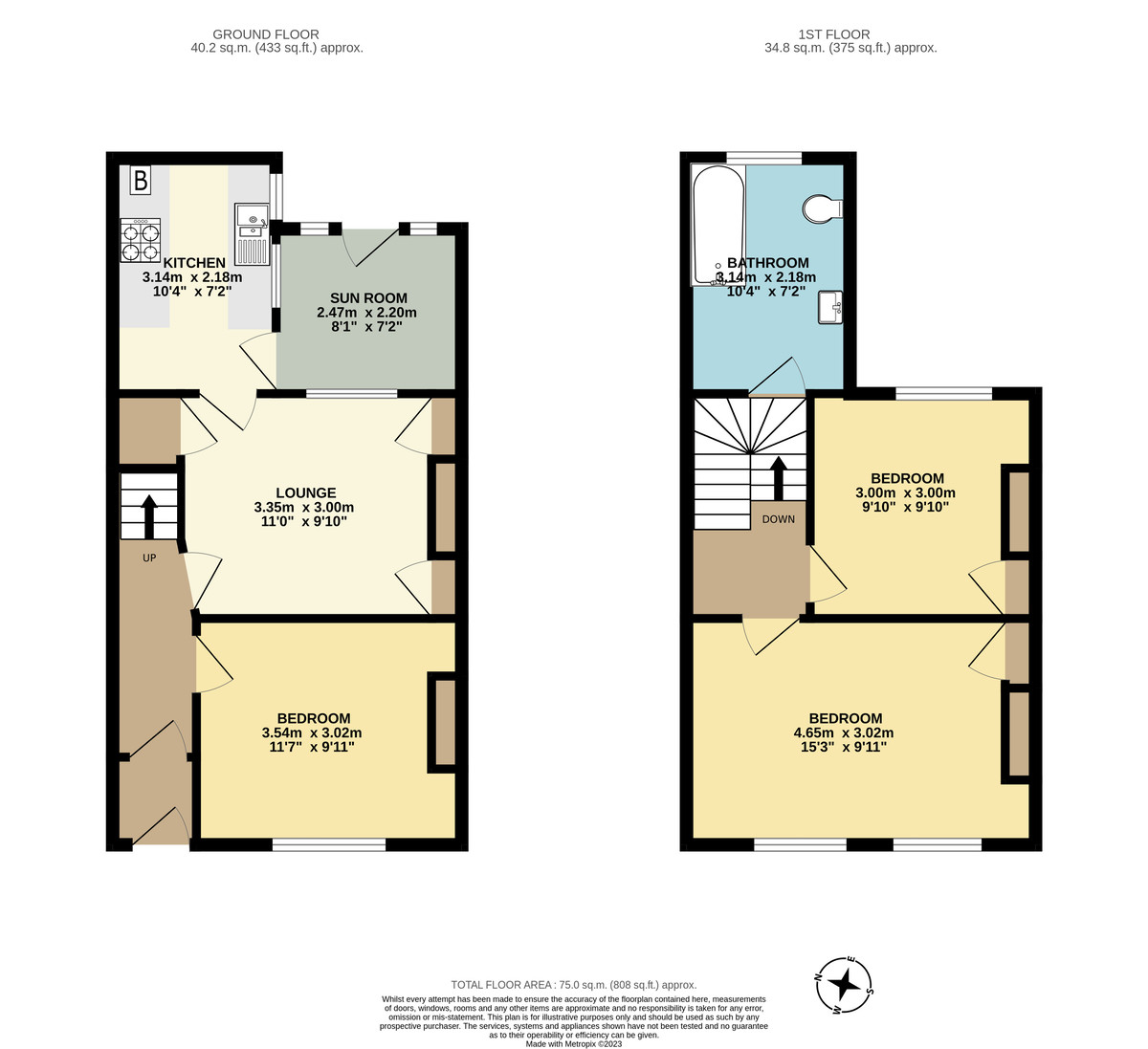 3 bed house for sale in Hoopern Street - Property Floorplan