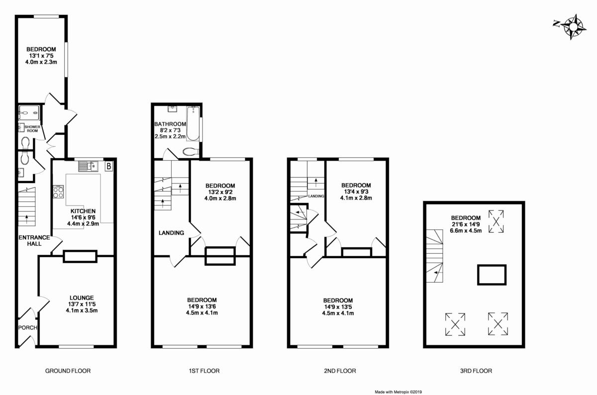 5 bed house to rent in Alexandra Terrace, Exeter - Property Floorplan