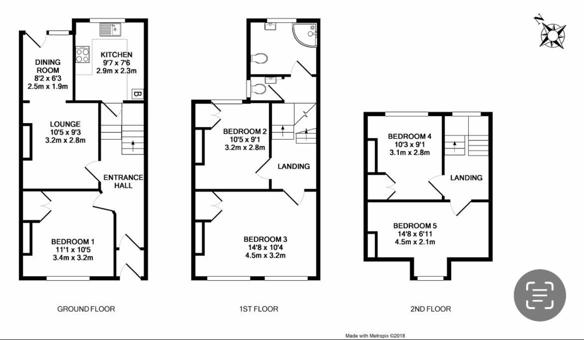 5 bed house for sale - Property Floorplan