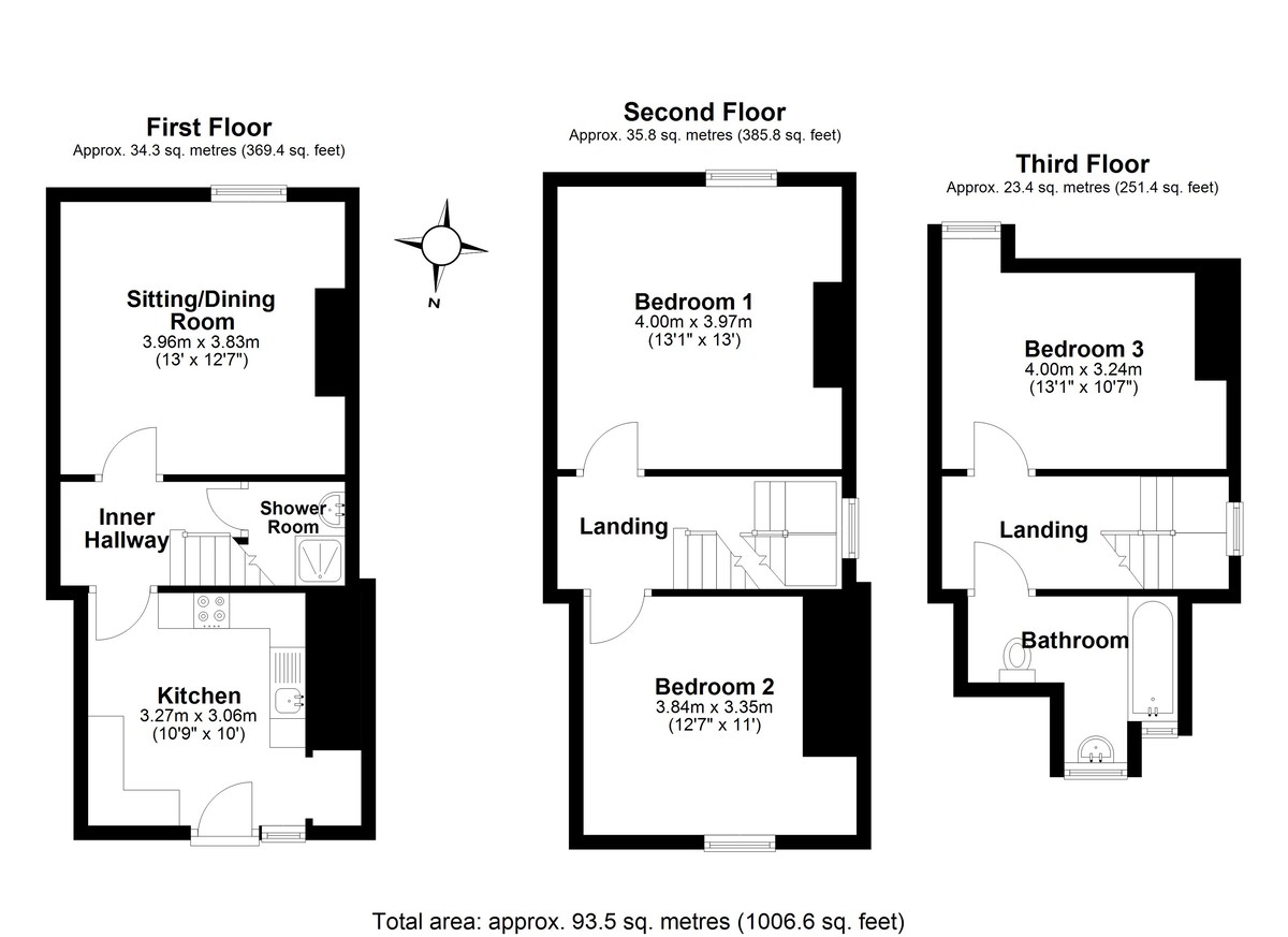 3 bed flat for sale - Property Floorplan