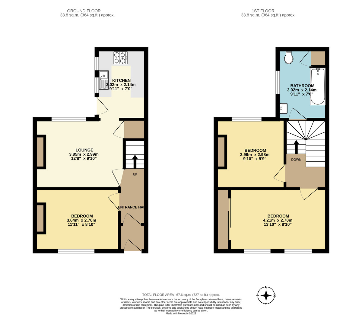 3 bed house for sale in Hoopern Street - Property Floorplan