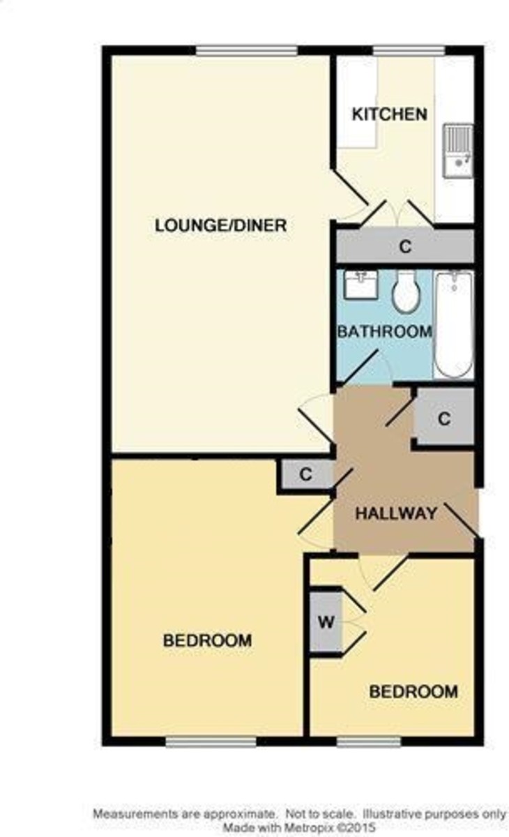 2 bed flat to rent in Carlton Road, Sidcup, DA14 - Property Floorplan