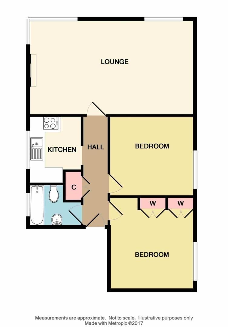 2 bed flat for sale in Manor Park Road, Chislehurst, BR7 - Property Floorplan