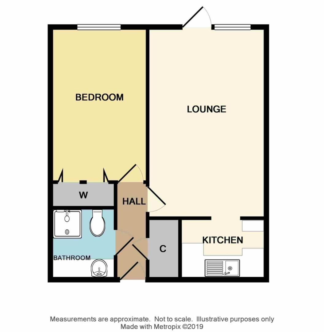 1 bed flat for sale in Lansdown Road, Sidcup, DA14 - Property Floorplan
