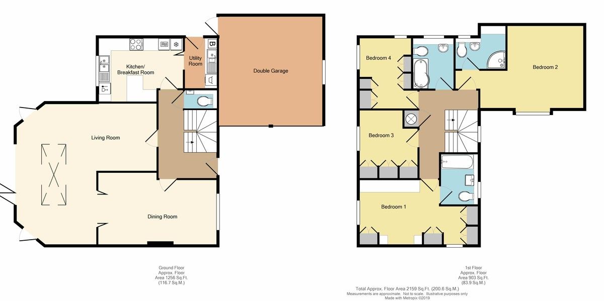 4 bed house for sale in Redwood Close, Sidcup, DA15 - Property Floorplan