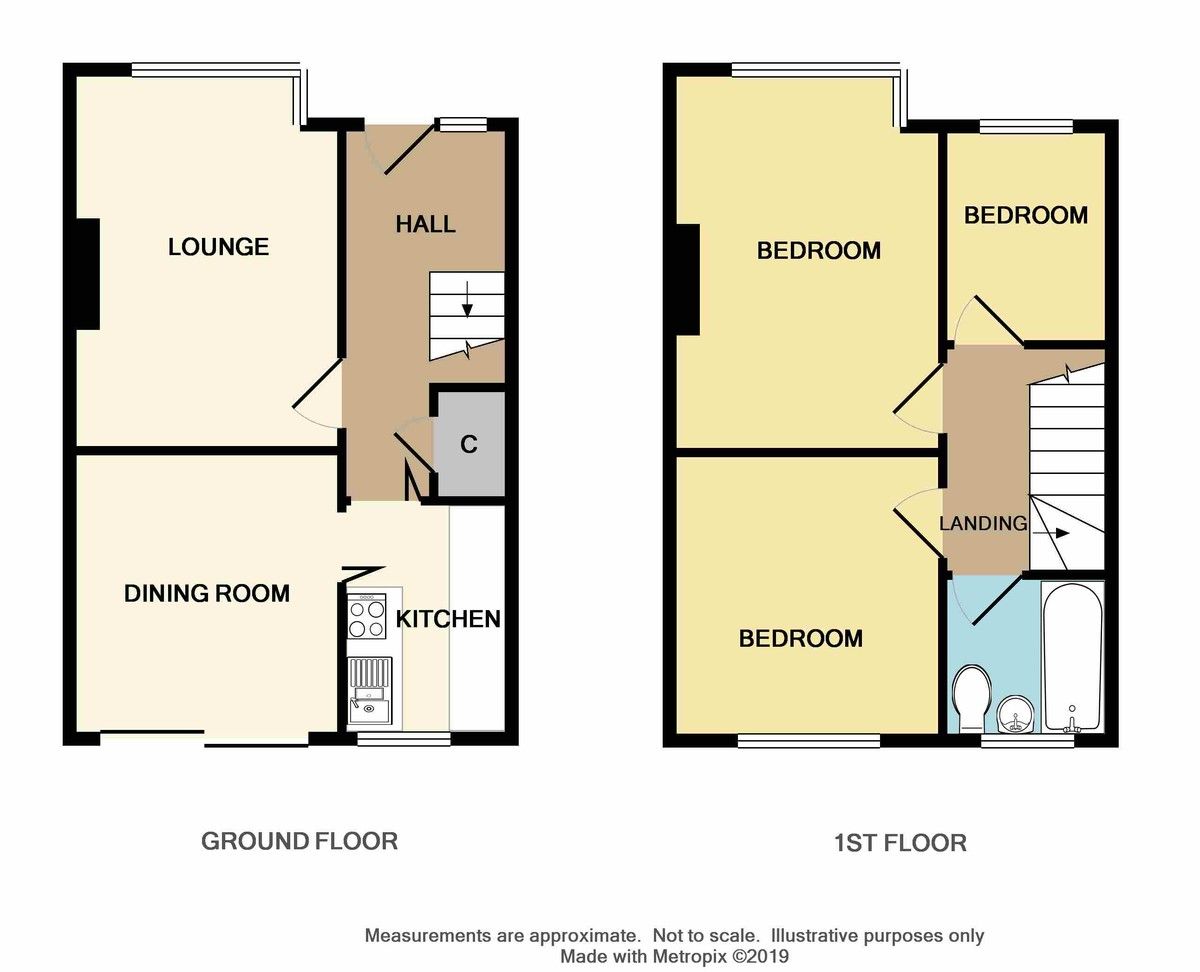 3 bed house for sale in Wellington Avenue, Sidcup, DA15 - Property Floorplan