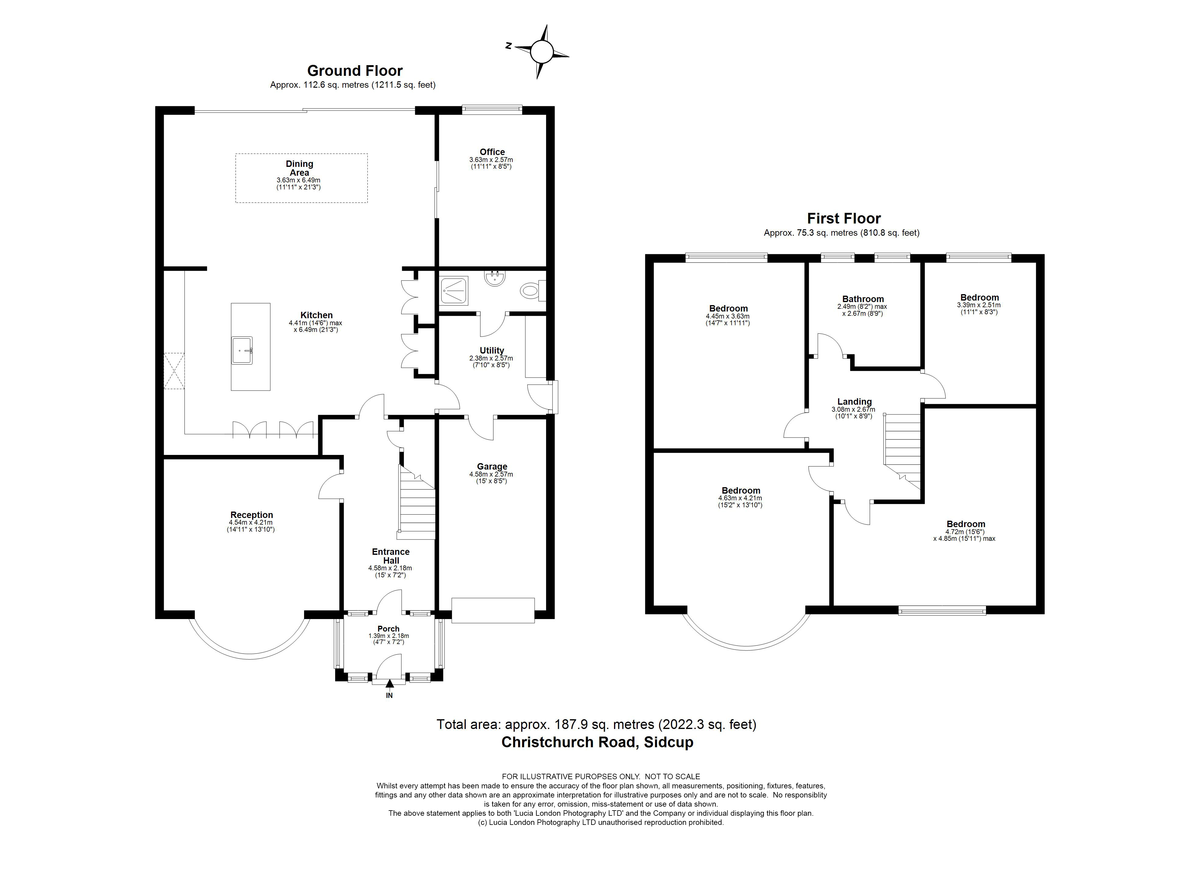 4 bed house for sale in Christchurch Road, Sidcup, DA15 - Property Floorplan