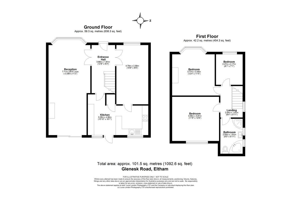 3 bed house for sale in Glenesk Road, Eltham, SE9 - Property Floorplan