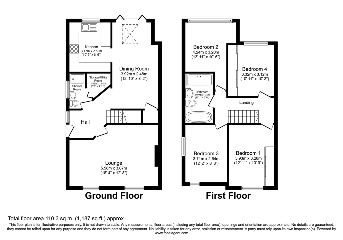 4 bed house for sale in Elmcroft Avenue, Sidcup, DA15 - Property Floorplan