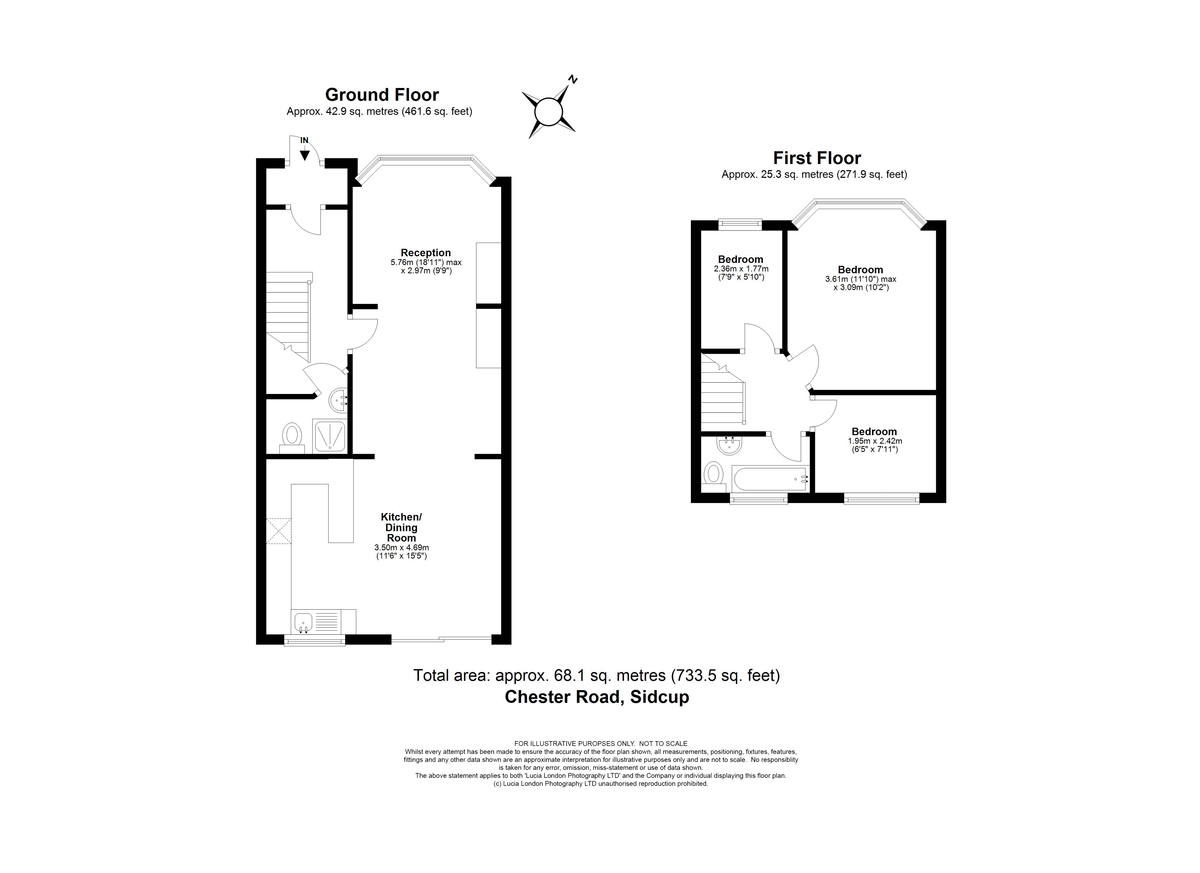 3 bed house for sale in Chester Road, Sidcup, DA15 8A - Property Floorplan