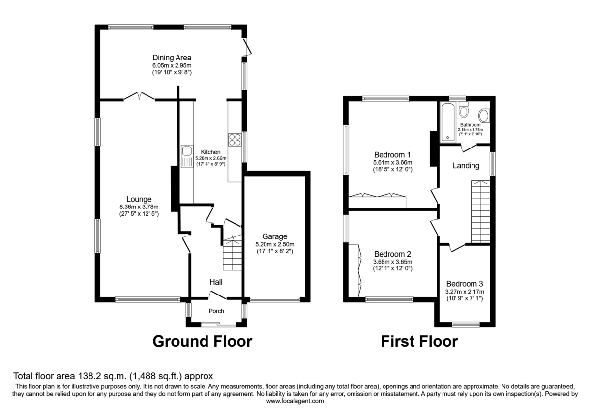 3 bed house for sale in Woodside Lane, Bexley, DA15 - Property Floorplan