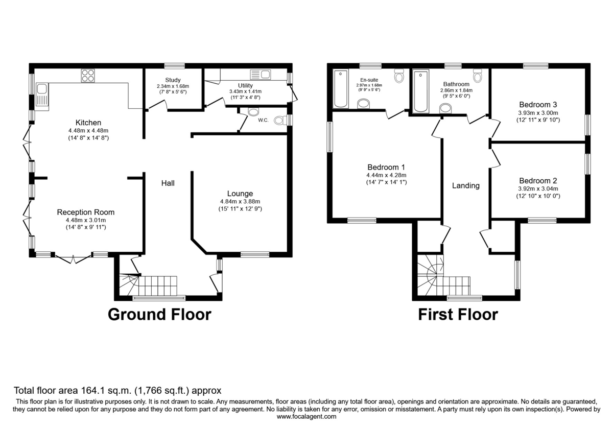 3 bed house for sale in Hollies Avenue, Sidcup, DA15 - Property Floorplan