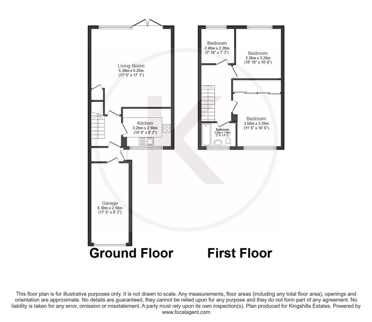 3 bed house for sale in Ashfield Way, Hazlemere - Property Floorplan