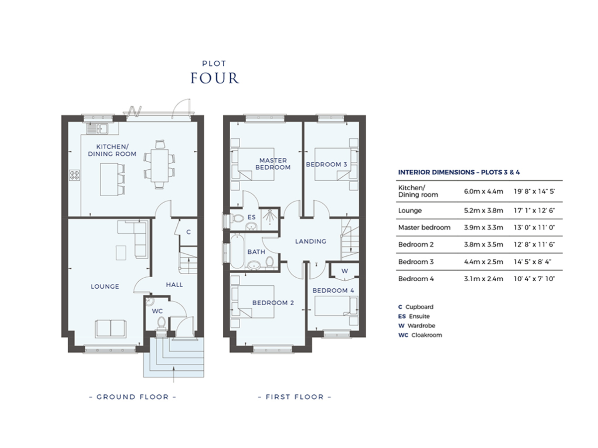 4 bed house for sale in Plot 4 Windrush Place - Property Floorplan