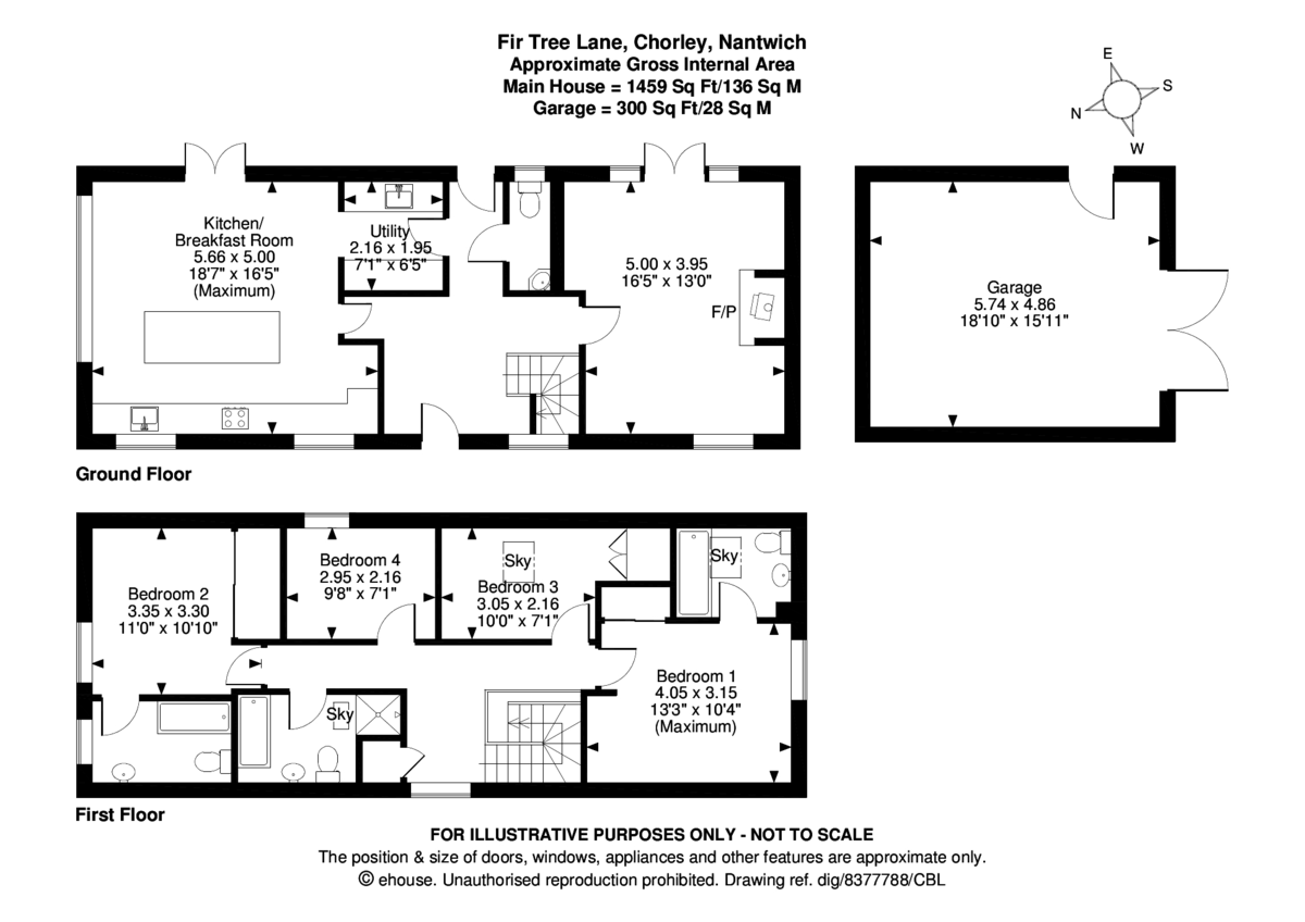 4 bed house for sale in Caldecott Barn, Fir Tree Lane, Chorley - Property Floorplan