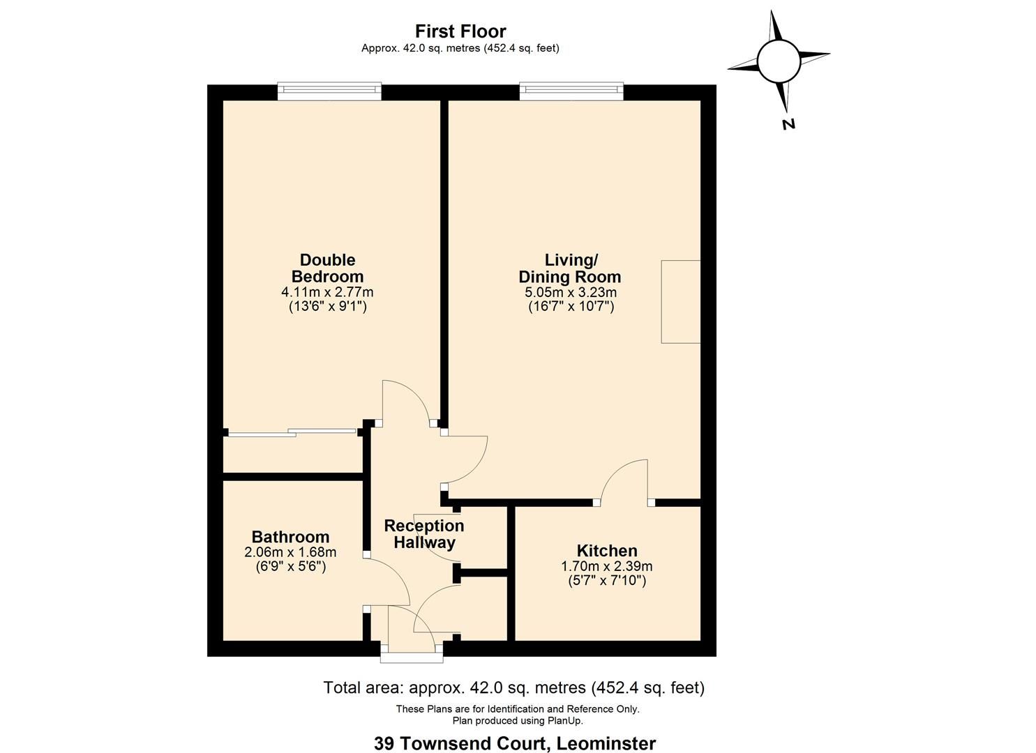 1 bed retirement property for sale in Leominster - Property Floorplan