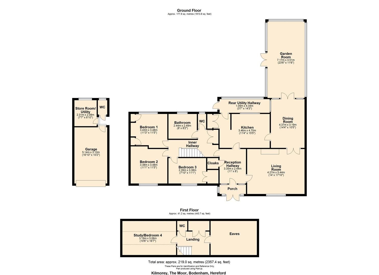 4 bed detached bungalow for sale in Bodenham - Property Floorplan
